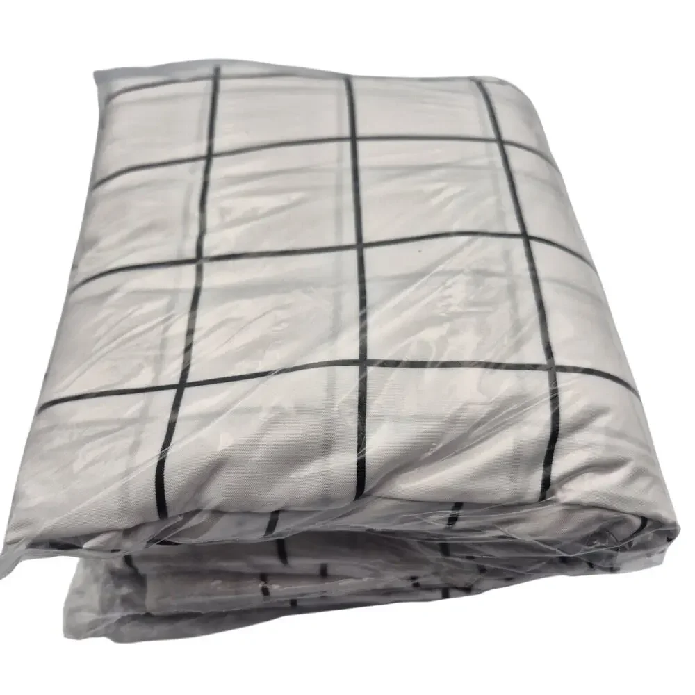 Twin XL Sheet Set White Black Checks NEW in Package Classic Preppy